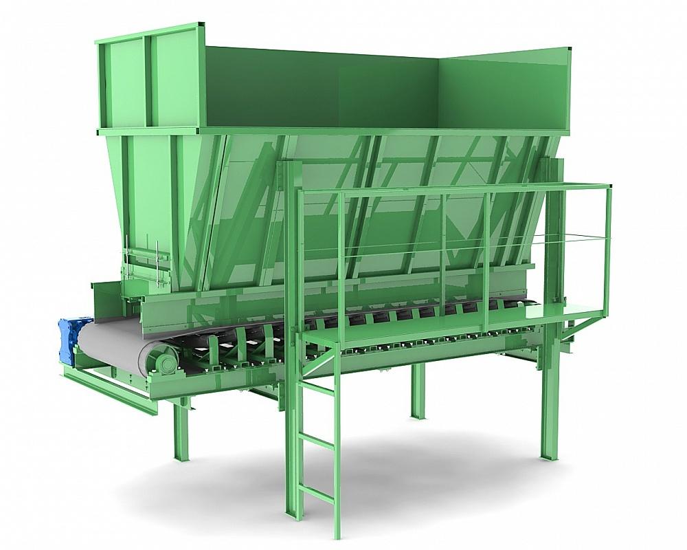 Бункер-дозатор сыпучих материалов объемом 12 куб.м
