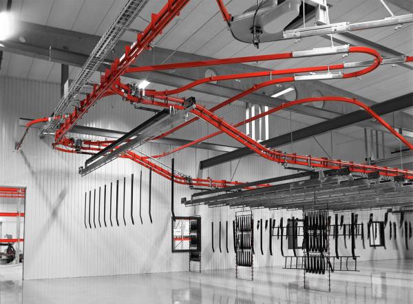 Подвесной монорельсовый транспортер