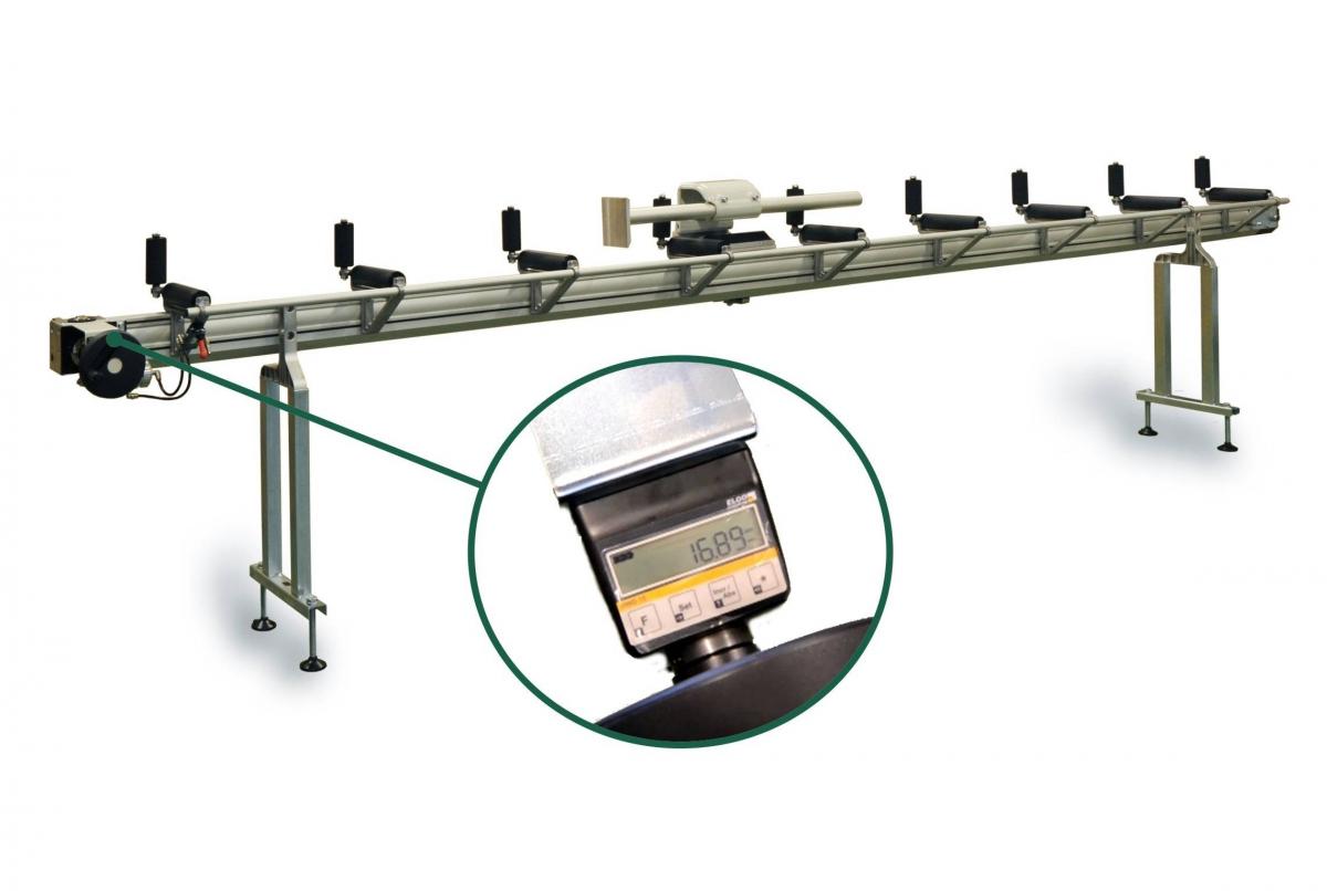 Рольганг с линейкой цифровой